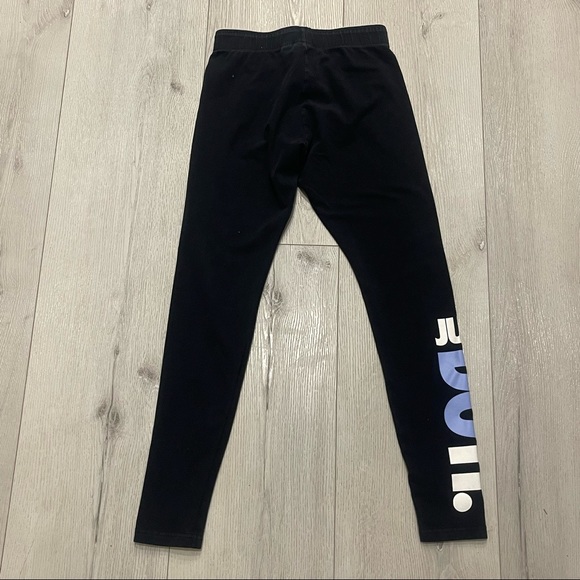 NIKE Just Do It Cropped Athletic Activewear Black Leggings Size S - Picture 9 of 9